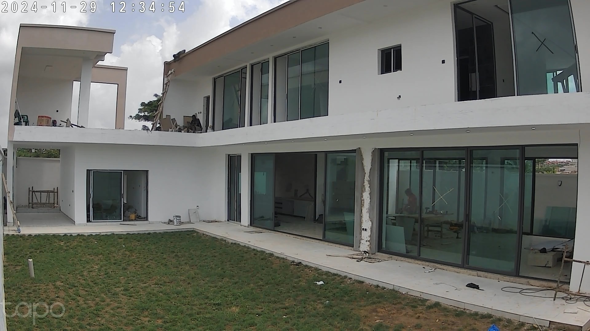Piscine en construction